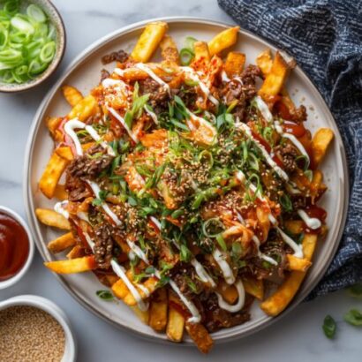 FRIES WITH KIMCHI SAUSE